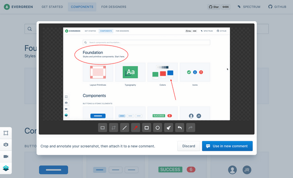 Annotate screenshots